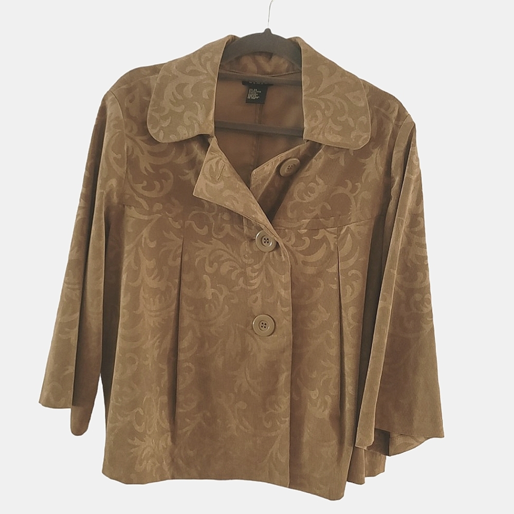 RQT WOMEN’S 2X CORDUROY BUTTON UP JACKET